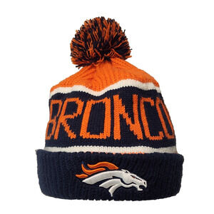 Denver Broncos NFL Football '47 Brand Beanie Hat Stocking Cap Pom-Pom OSFM